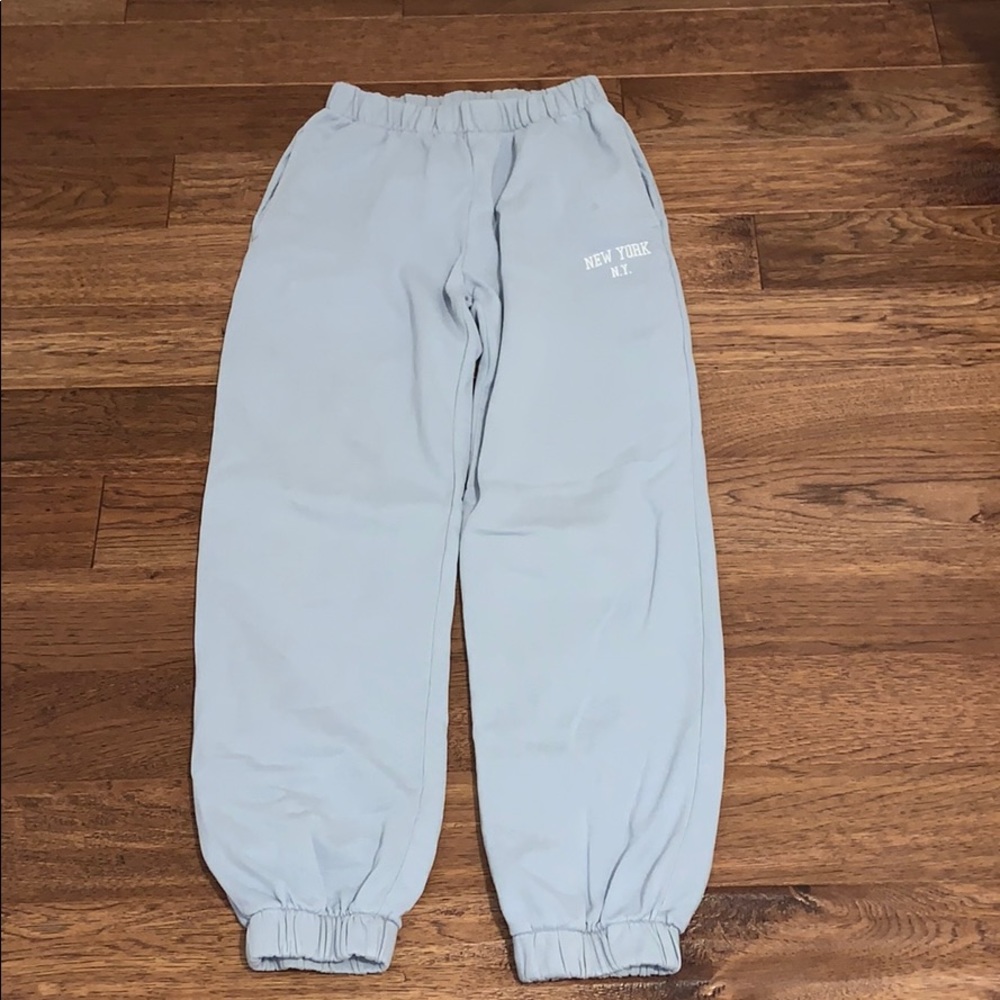Rare Brandy Melville Rosa blue sweatpants